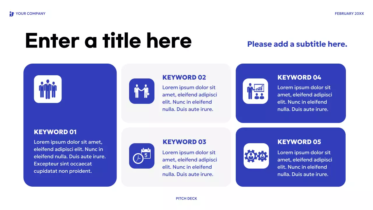 Blue Modern Sales Pitch Presentation