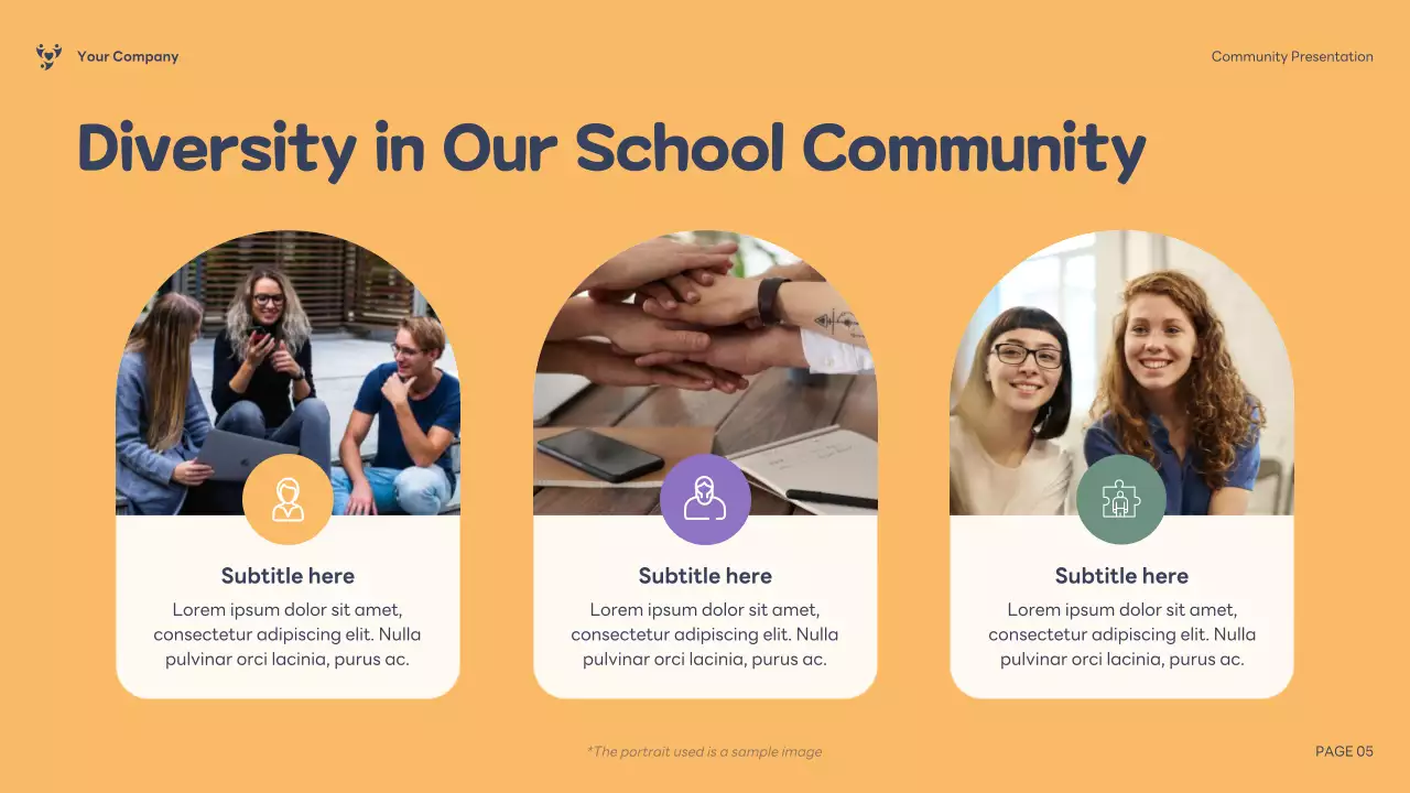 Purple Illustration Inclusive Community Presentation