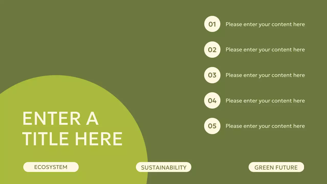 Green Modern Sustainability Announcement Presentation