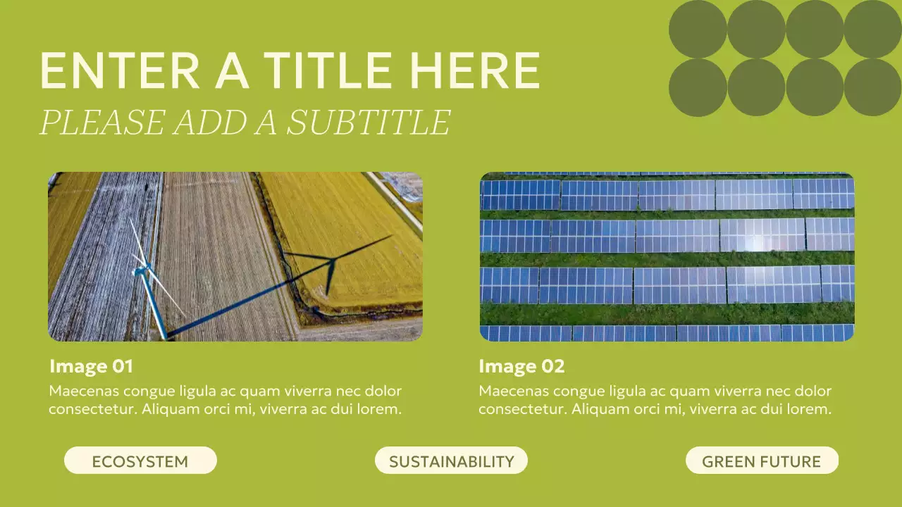 Green Modern Sustainability Announcement Presentation