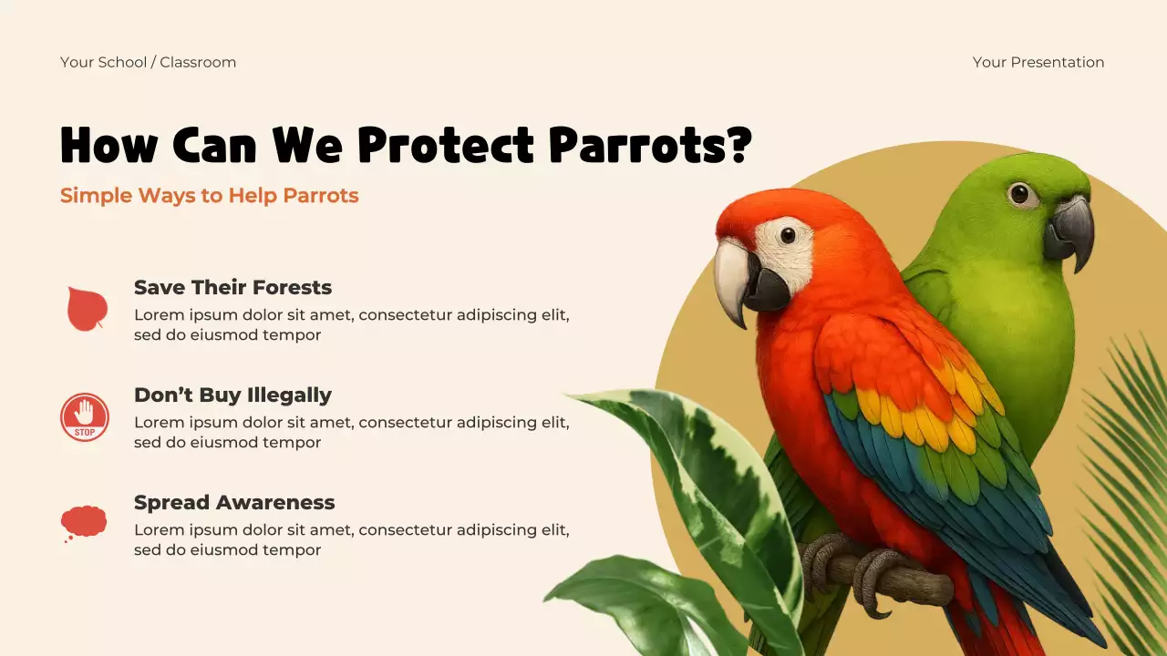 Blue Playful Animals Adventure Presentation