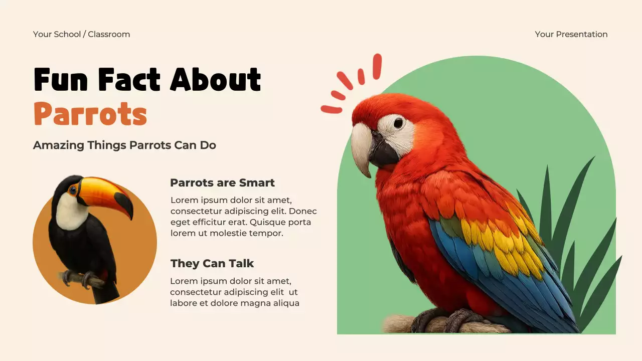 Blue Playful Animals Adventure Presentation