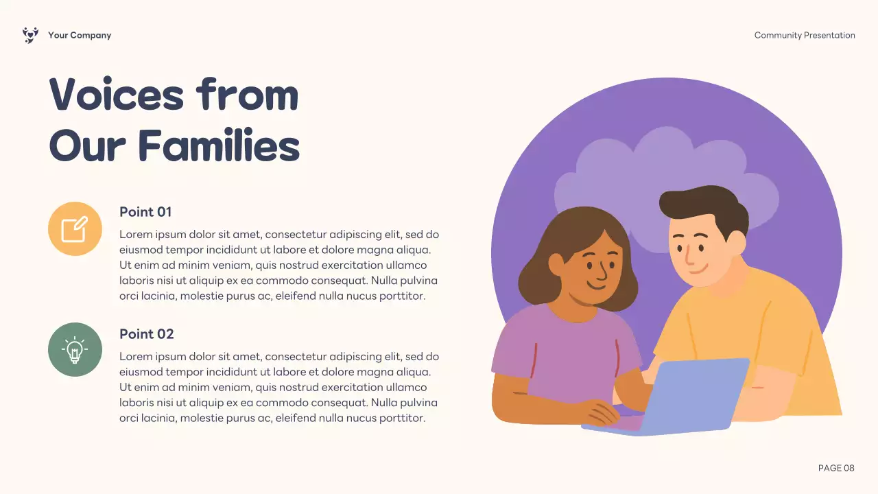 Purple Illustration Inclusive Community Presentation