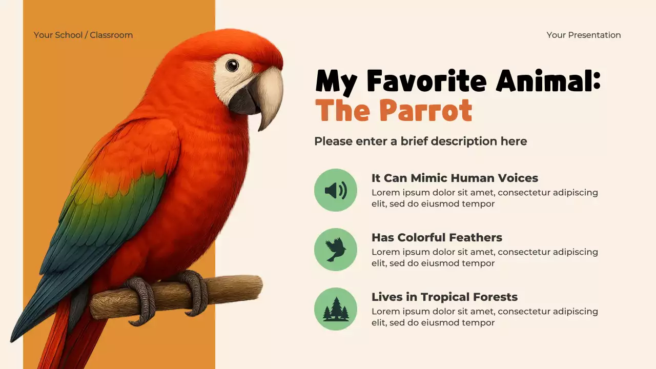 Blue Playful Animals Adventure Presentation