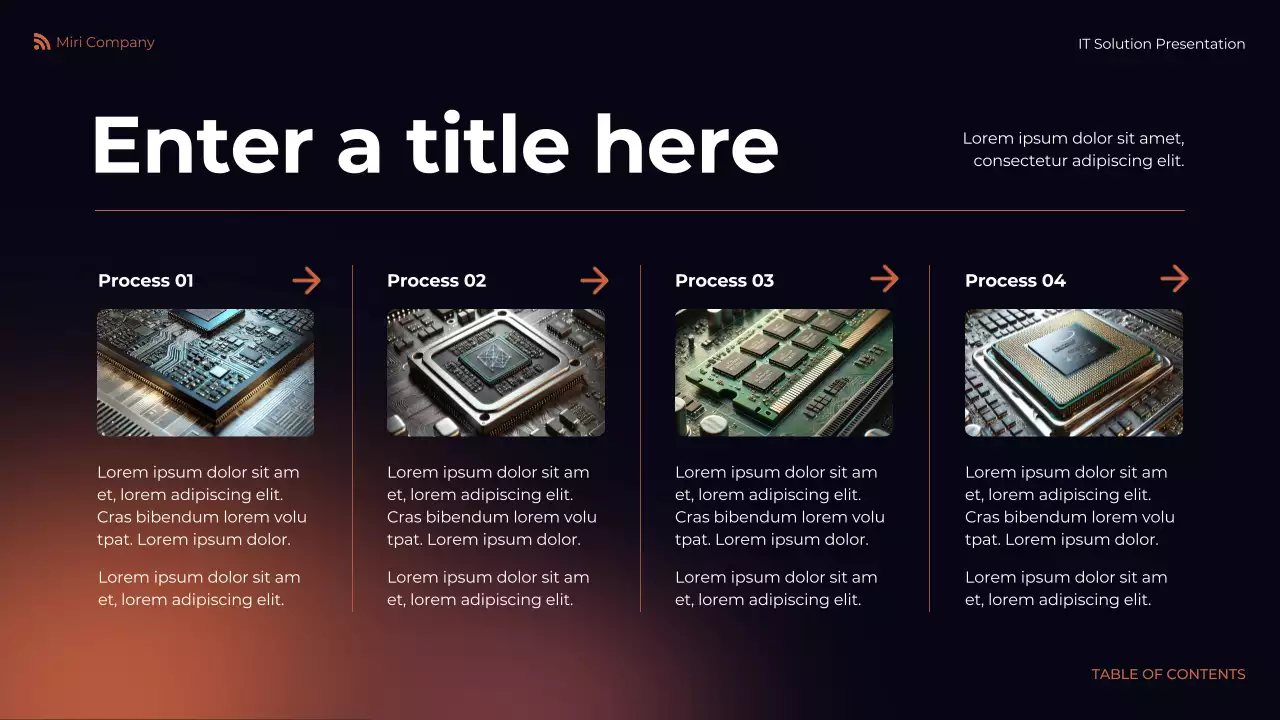 orange modern IT presentation