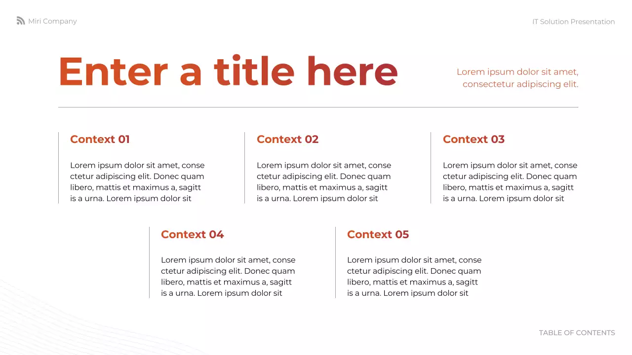 orange modern IT presentation