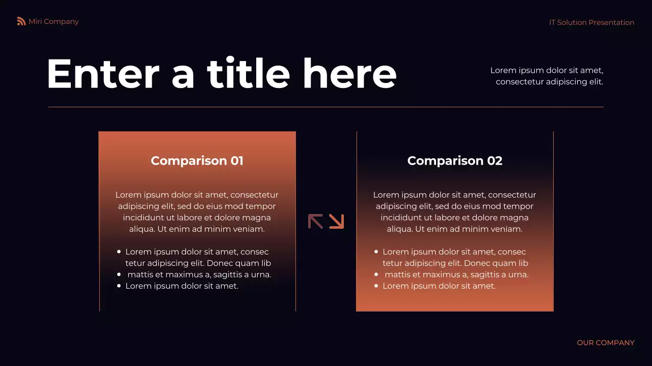 orange modern IT presentation