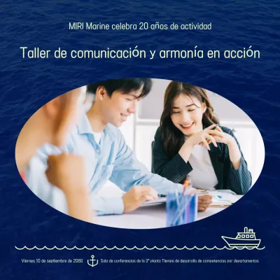 Guía del taller moderno azul