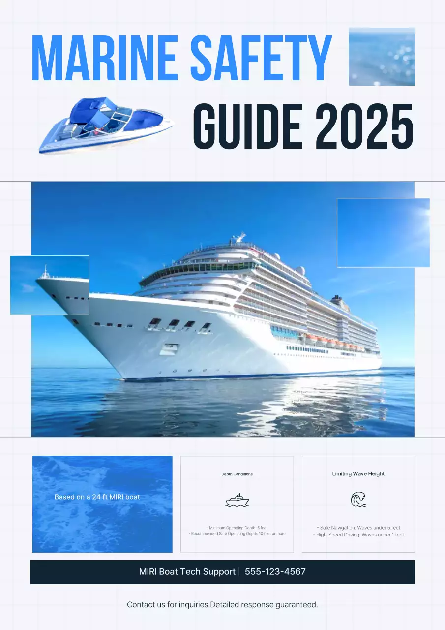 Hướng dẫn an toàn hiện đại màu xanh