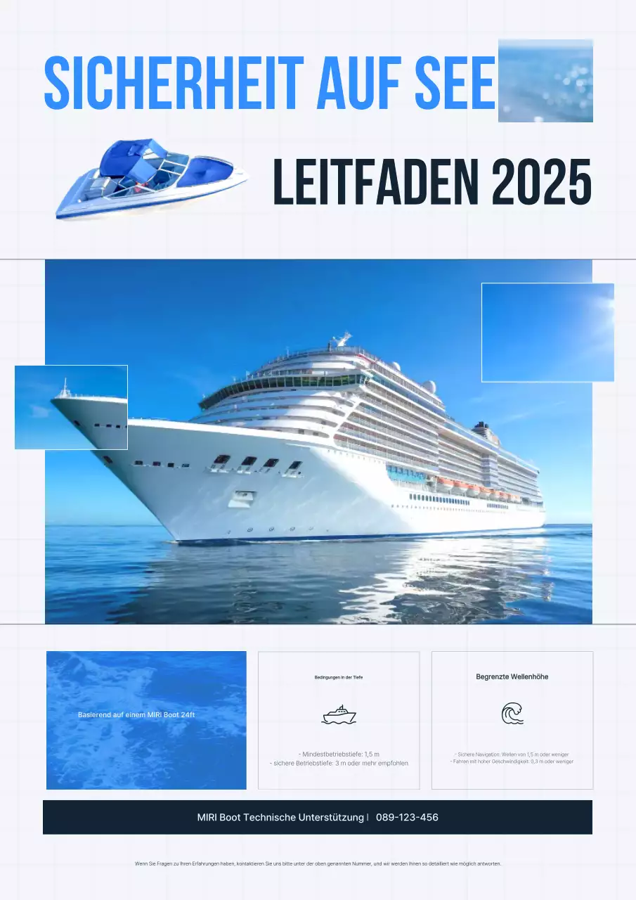 Blue Modern Sicherheitsrichtlinien