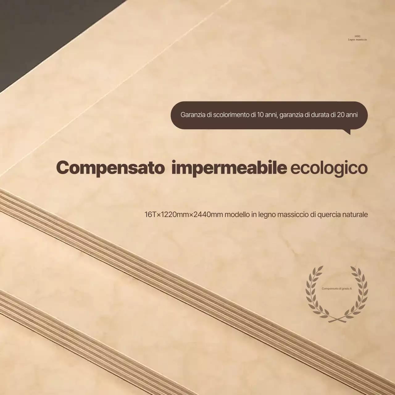 Pubblicità di materiali da costruzione semplici beige