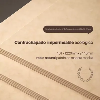 Anuncio de materiales de construcción sencillos en color beige