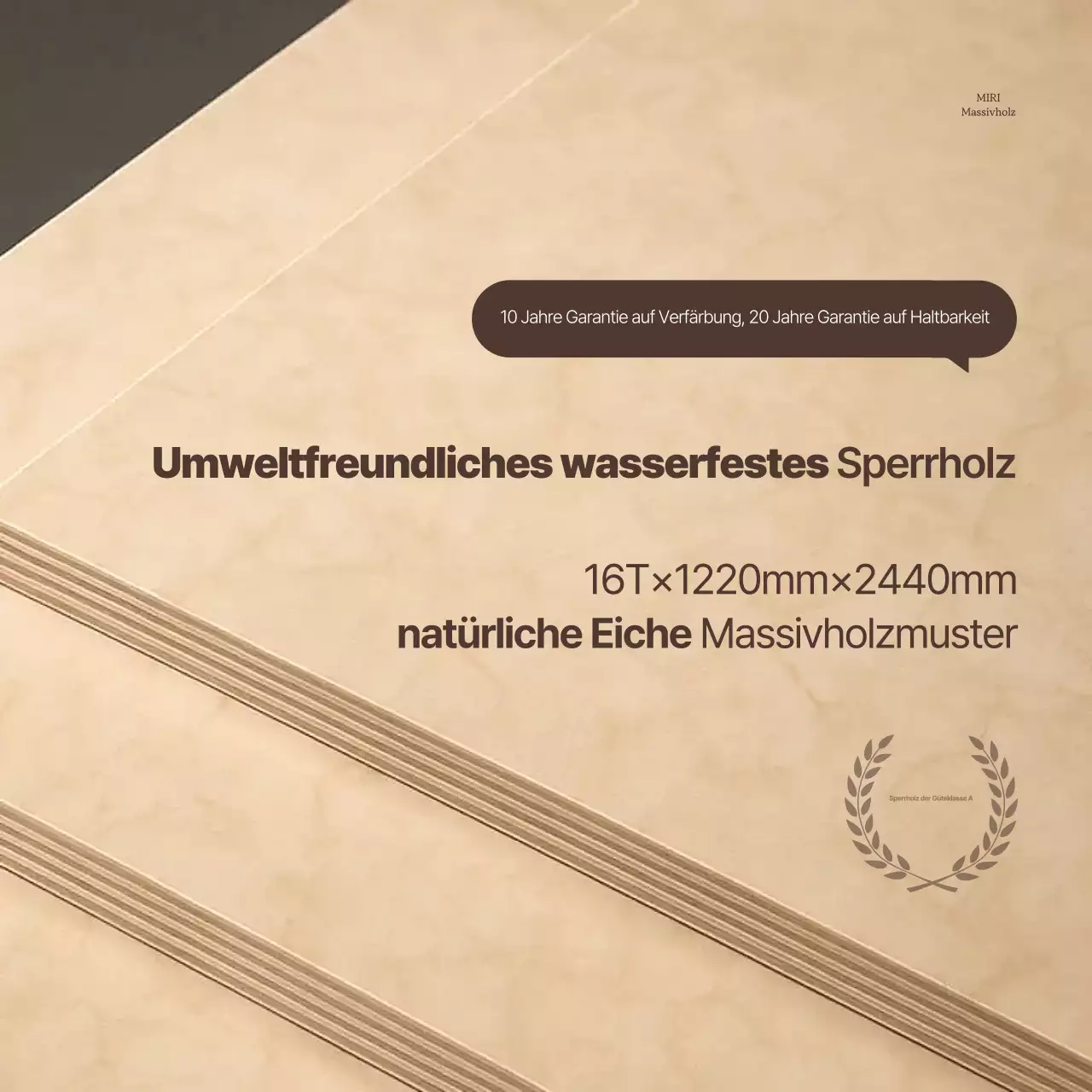 Beige Einfache Baustoffwerbung