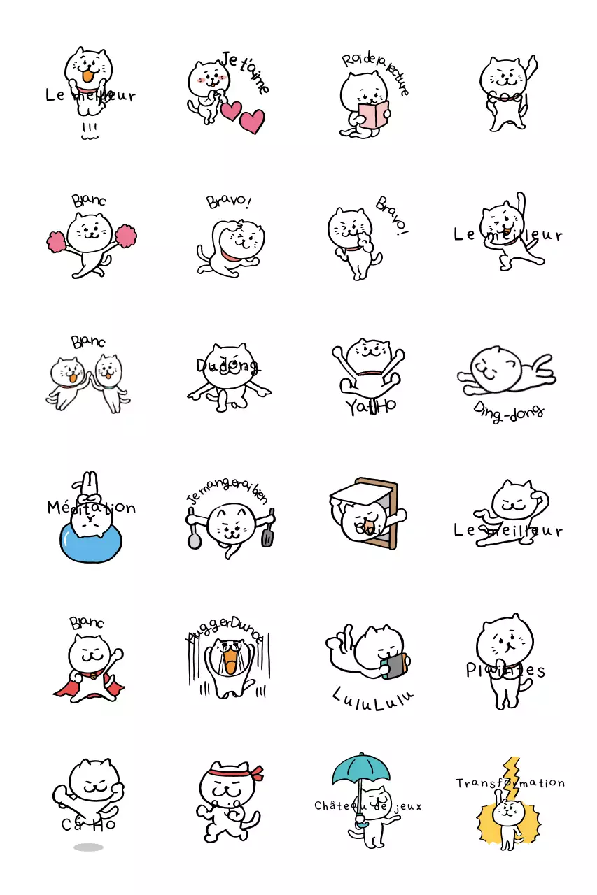 Autocollants beiges mignons