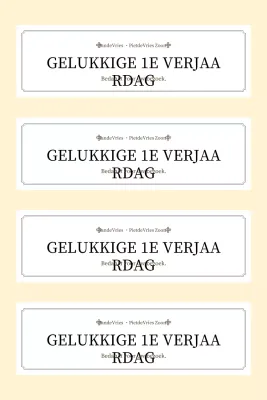 Beige eenvoudige verjaardagsuitnodiging