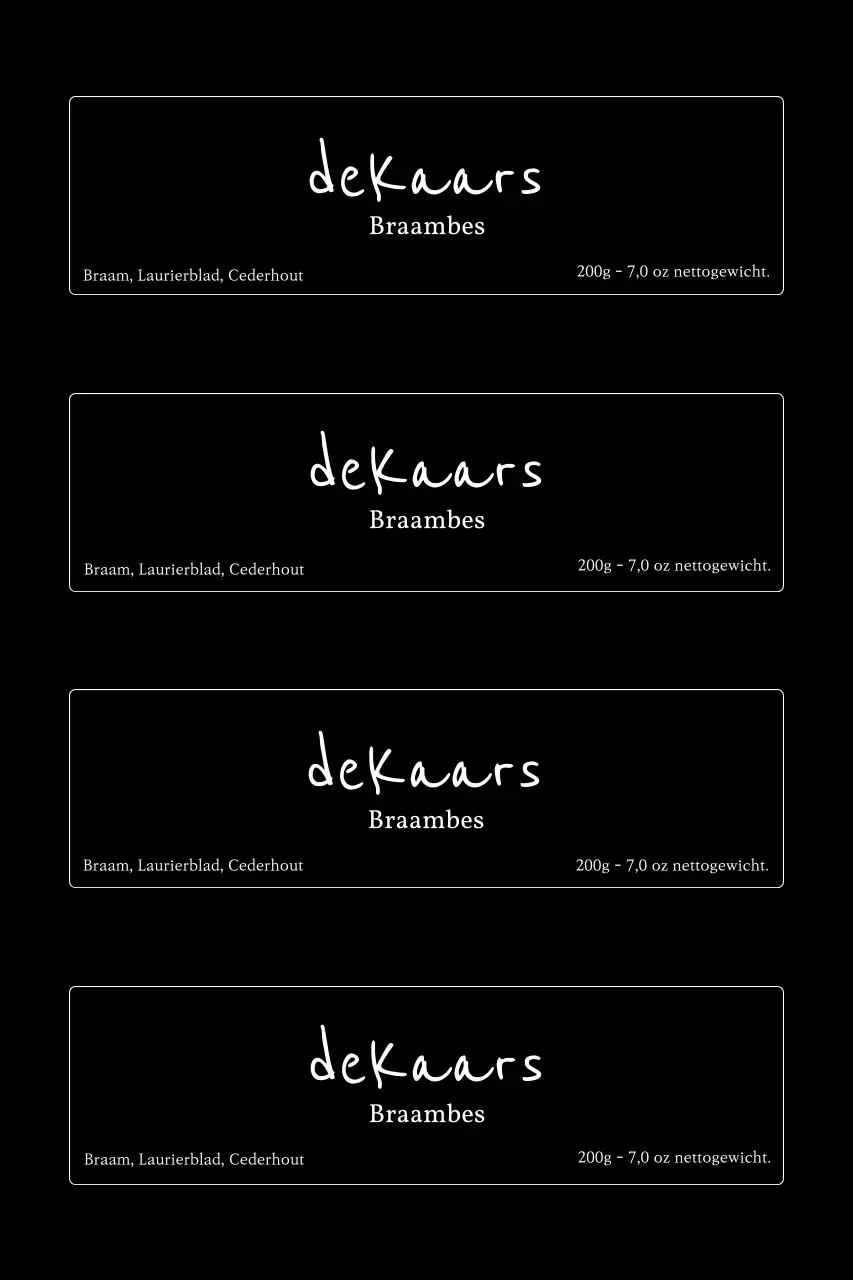 Zwarte eenvoudige kaarsadvertentie