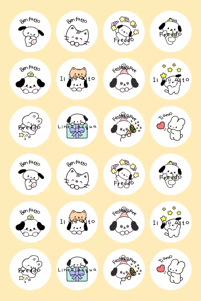 Carinissimi adesivi beige