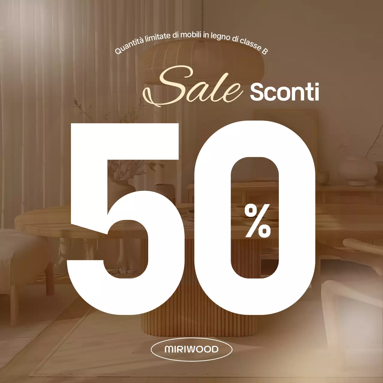 Sconto per mobili semplici beige