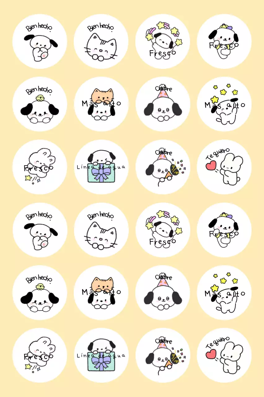 Lindos artículos adhesivos de color beige