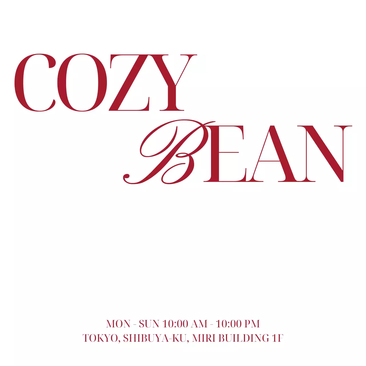 赤 シンプル カフェ 営業時間 文句