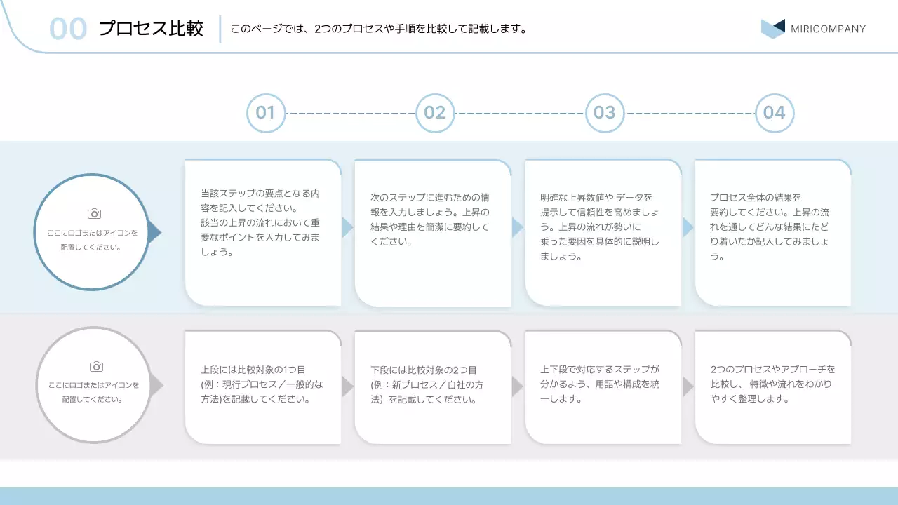青 シンプル ビジネス プレゼンテーション