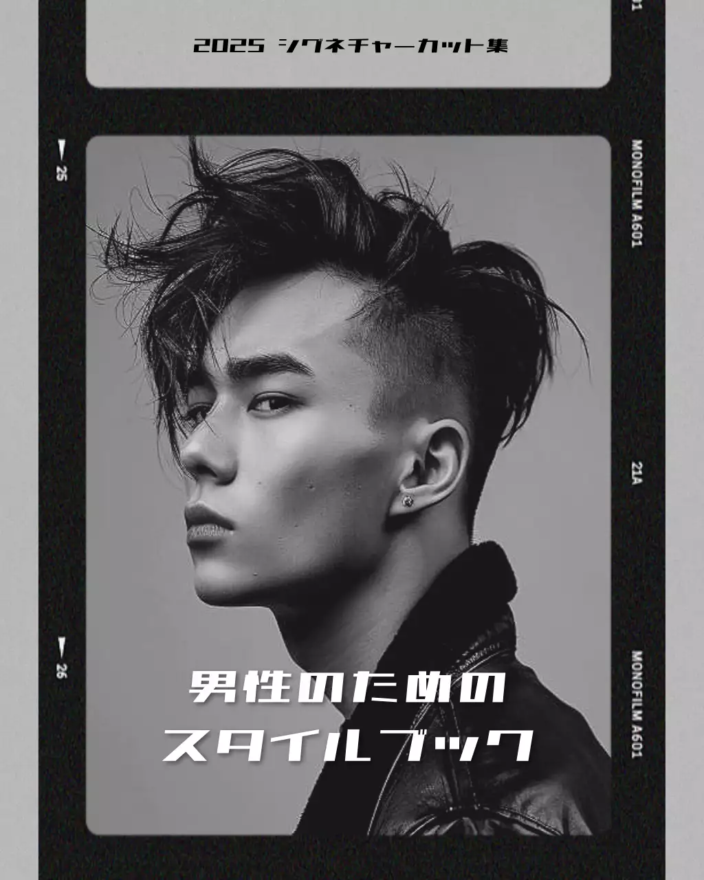 白黒 モダン 理髪店 プラン