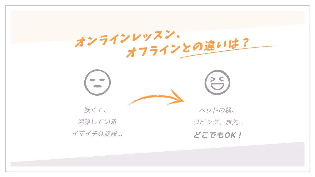 オレンジモノクロオンラインフィットネスウェブ詳細ページ