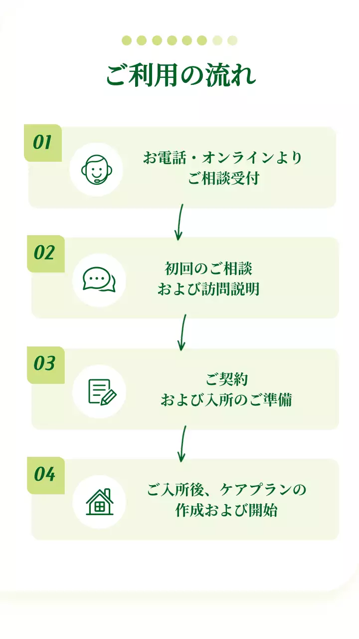 緑 ナチュラル 介護 ポスター