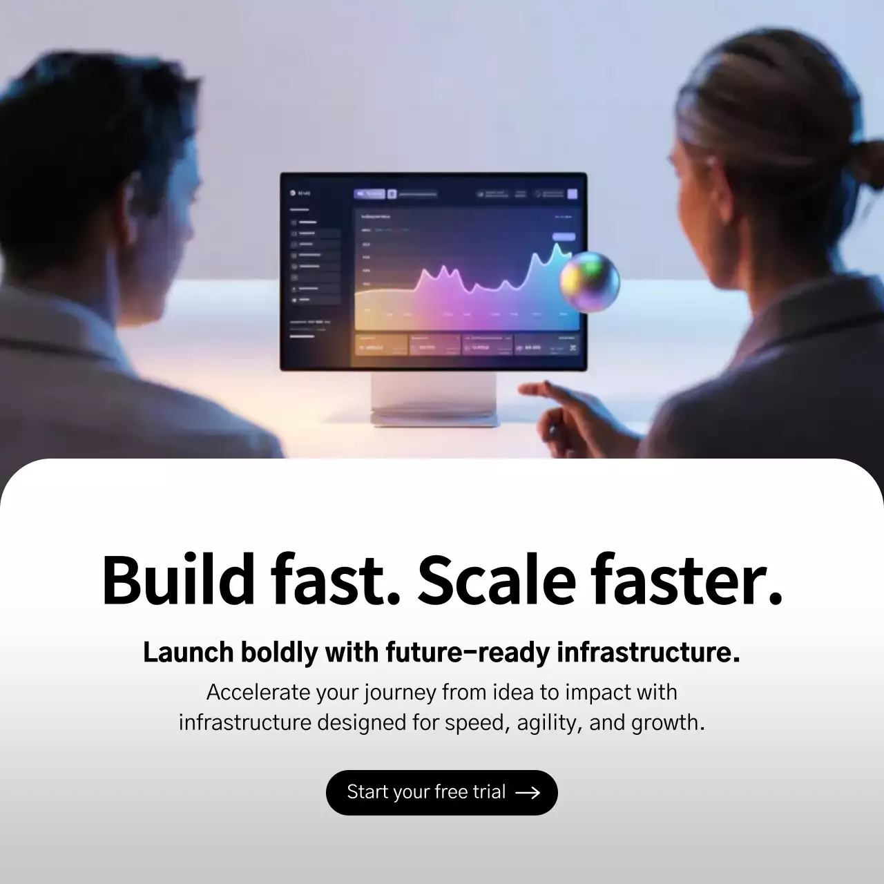 Grey Modern Infrastructure Promotion Instagram Post