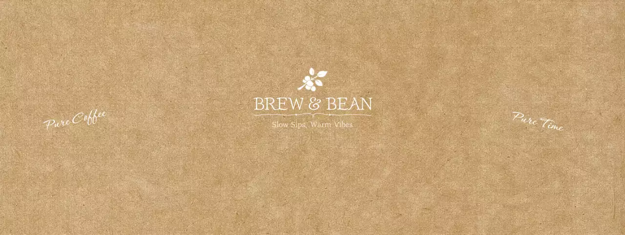 ベージュ シンプル コーヒー 看板 単色イラスト