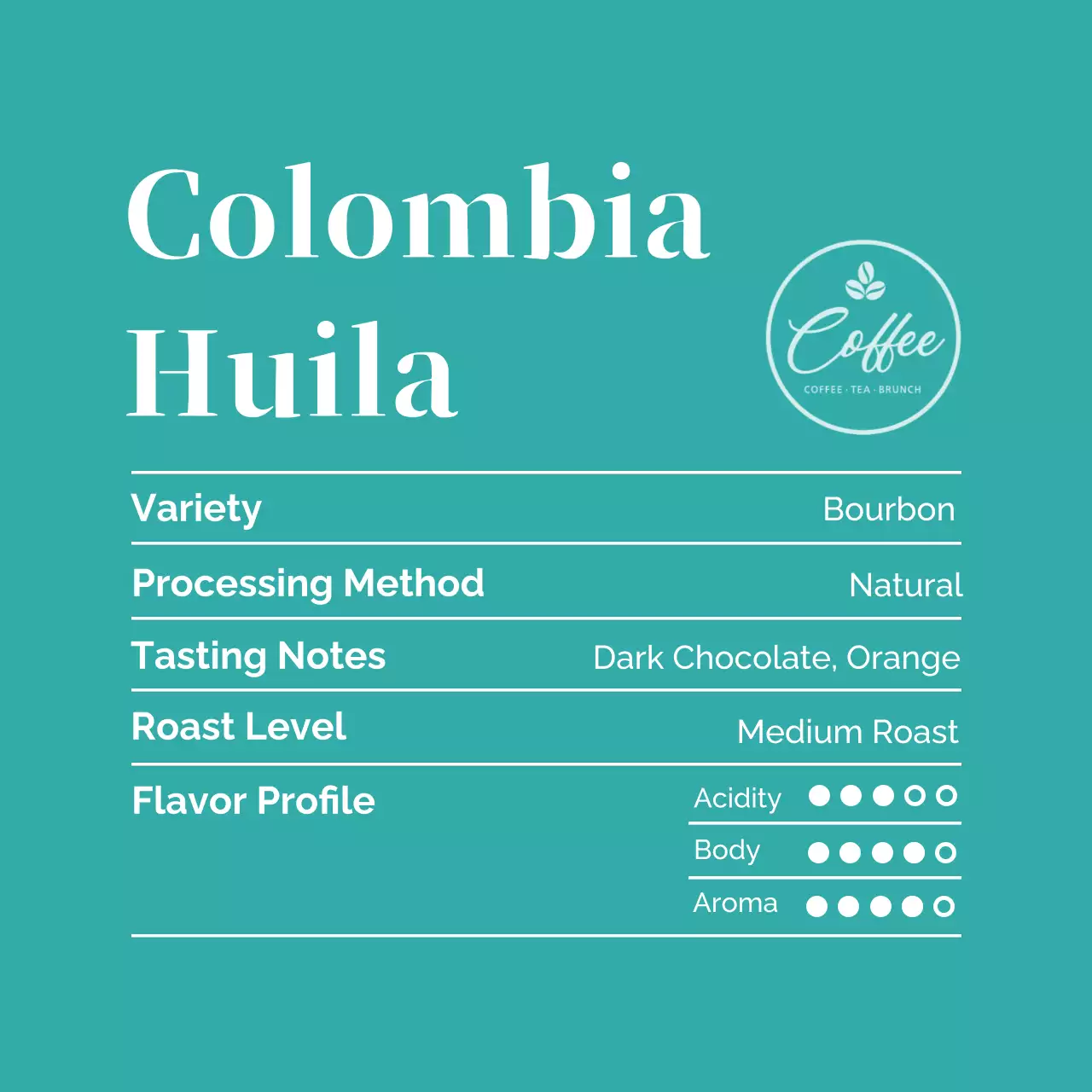 青 シンプル コーヒー ラベル コーヒー豆紹介