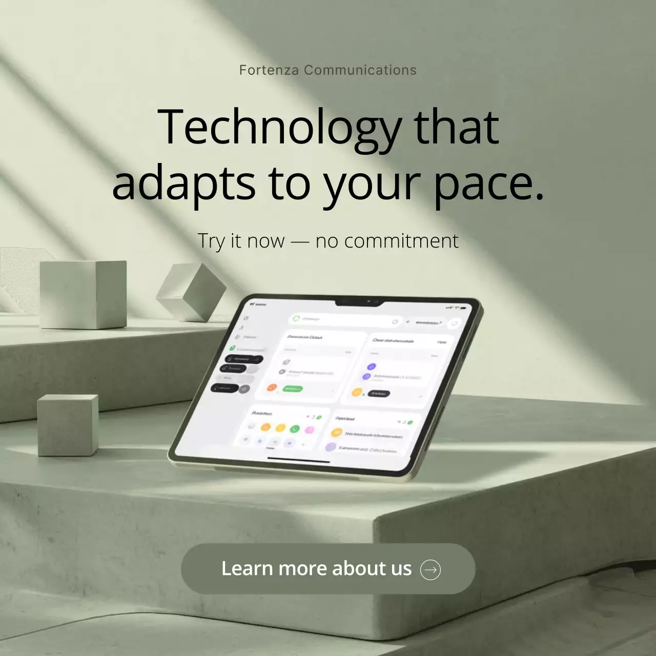 Sage Minimal Technology Advertisement Instagram Post