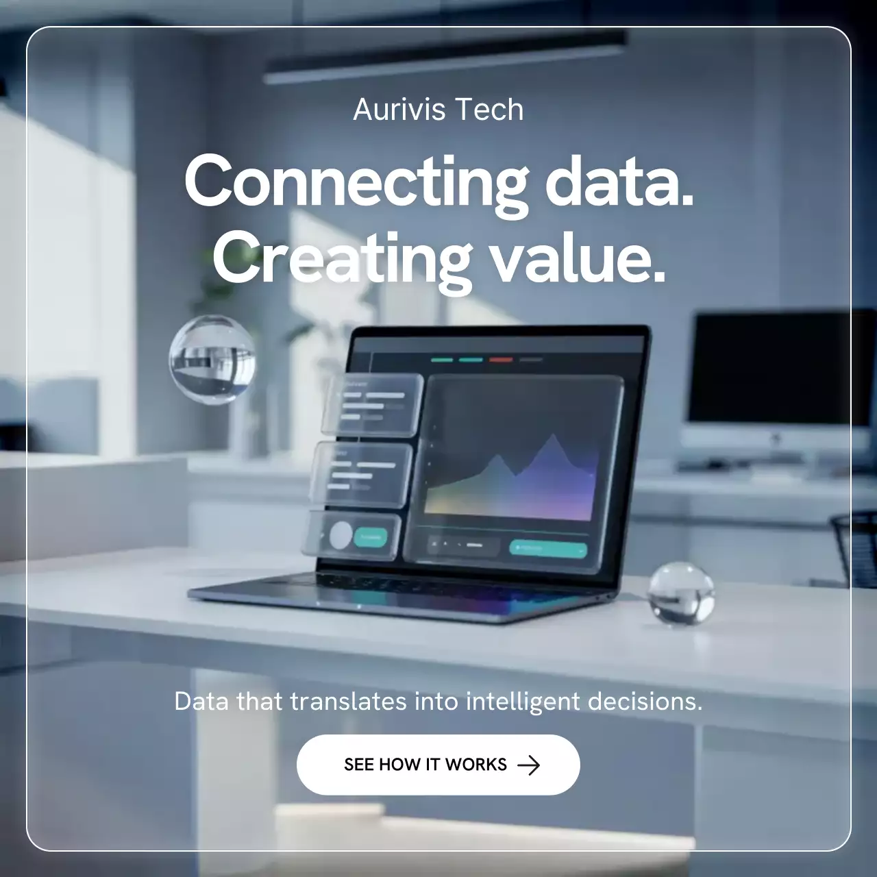 Grey Modern Data Analytics Promotion Instagram Post