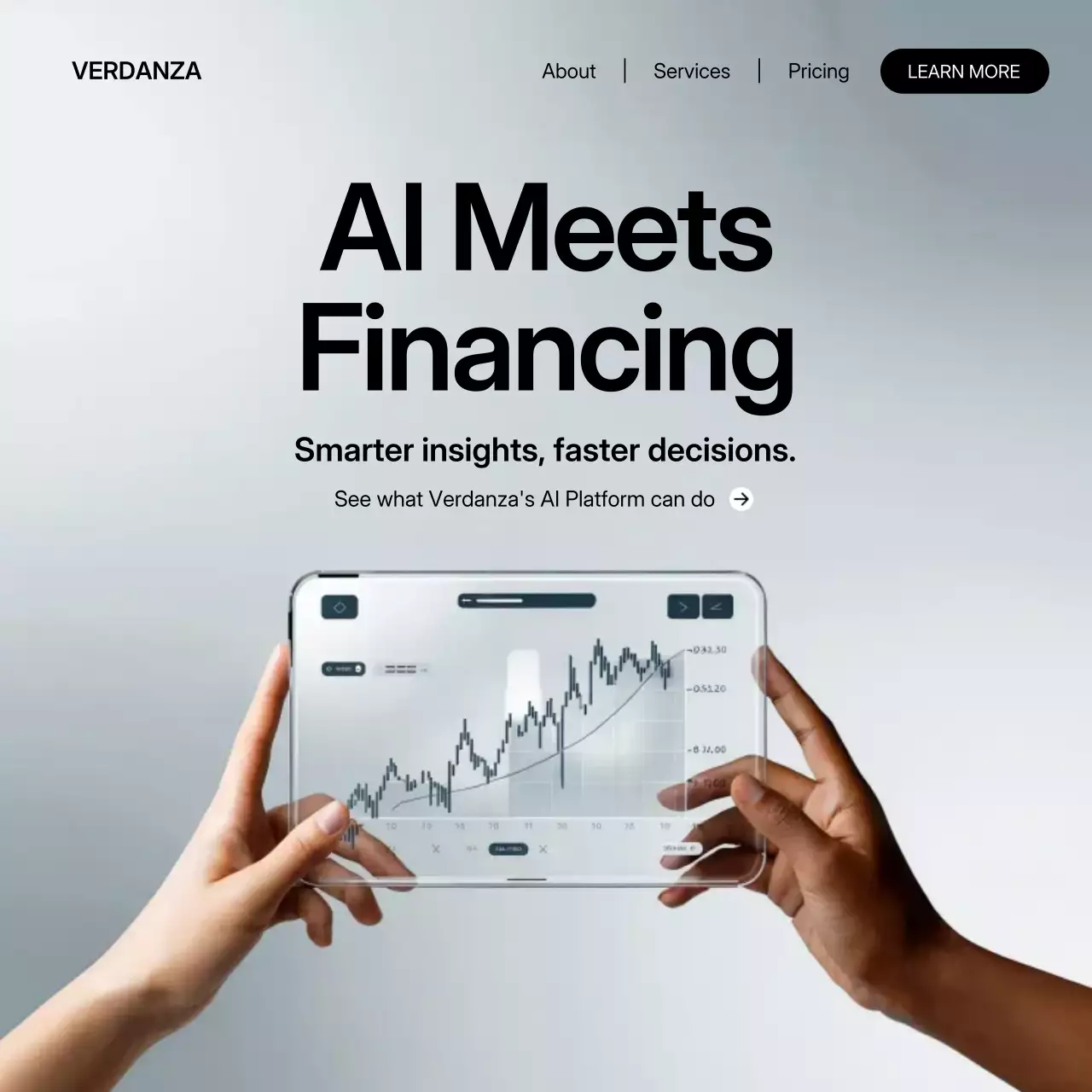 Grey Modern AI Finance Promotion Instagram Post