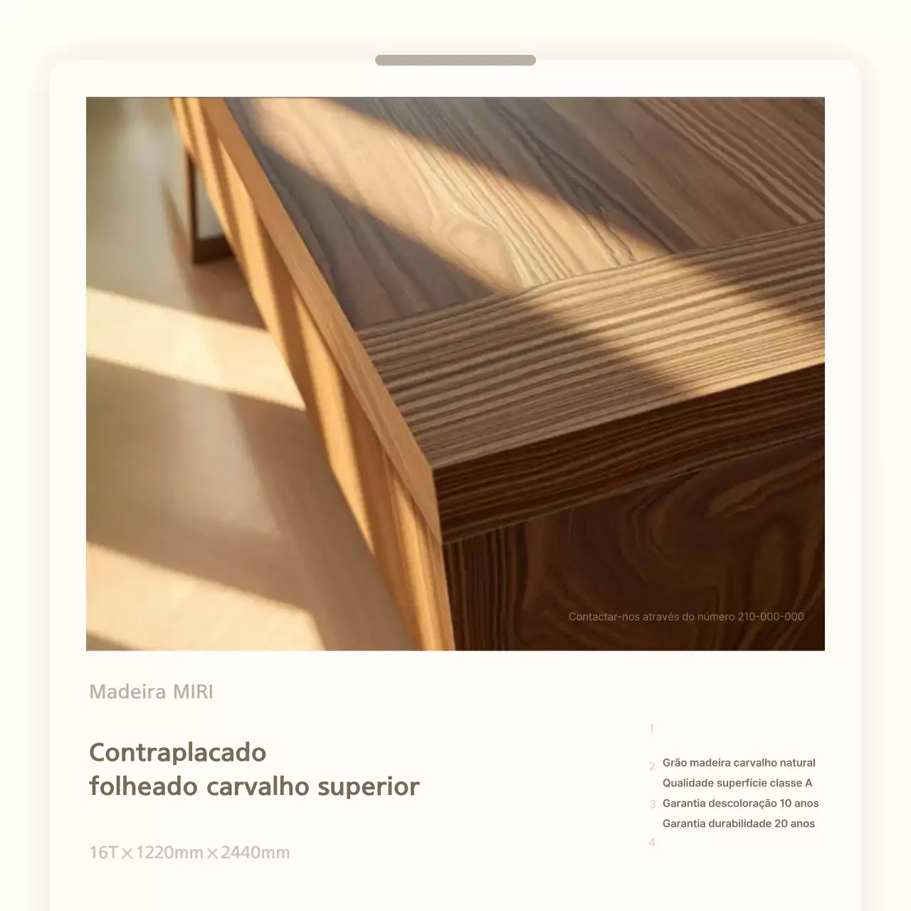 Anúncio de materiais de construção modernos bege