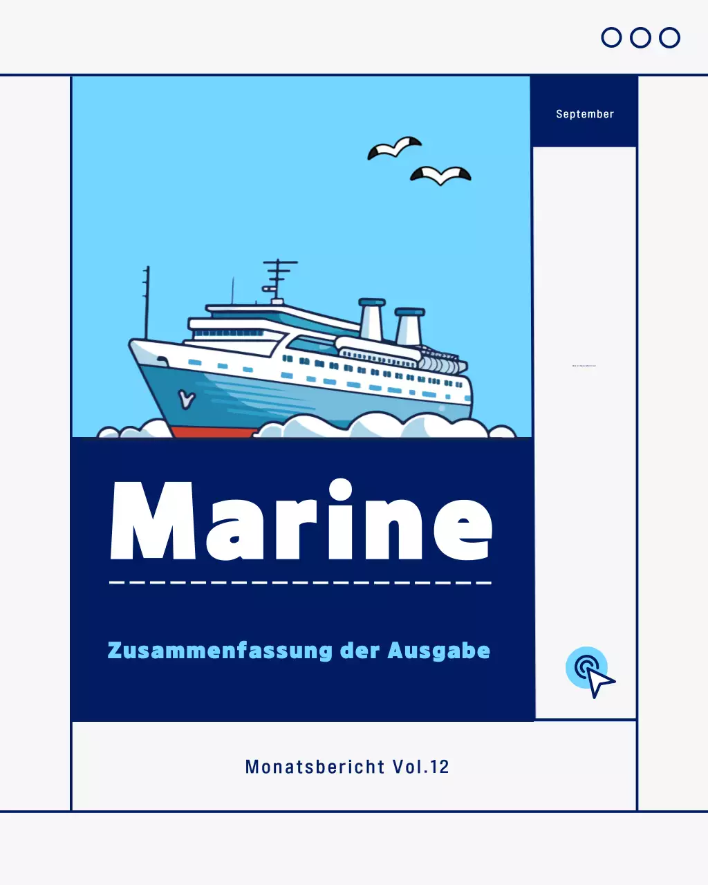 Sky Blue Simple Marine-Branchenbericht