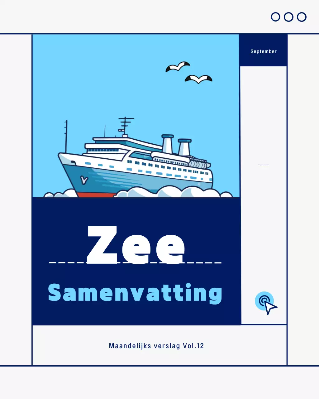 Sky Blue Simple Marine Industry Report