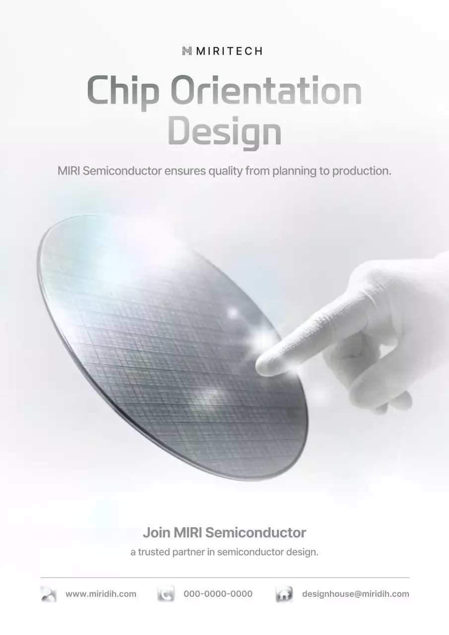 white modern semiconductor promotion
