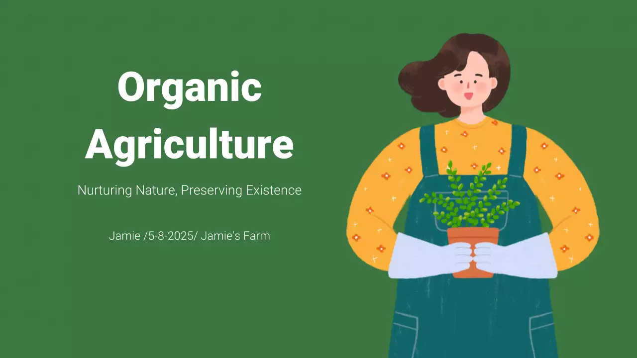 초록 심플 농업 교육 자료