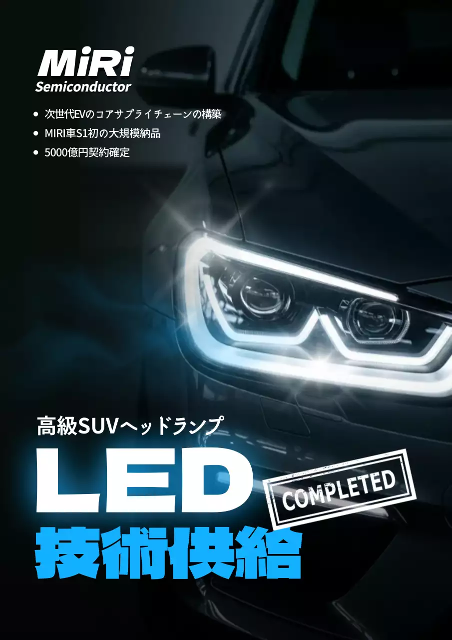 青 モダン 自動車 ポスター