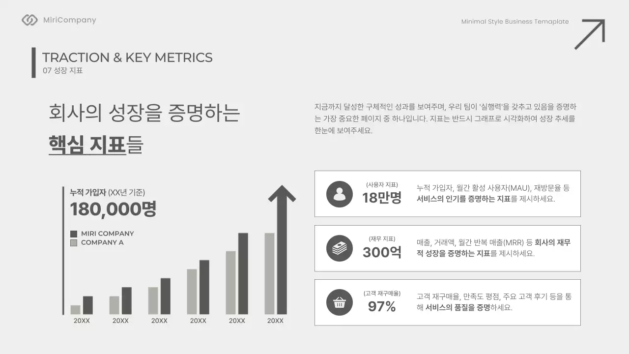 회색 미니멀 비즈니스 기획서