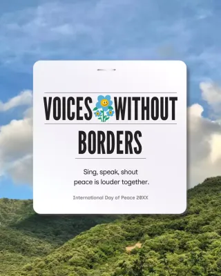 Pink Minimalist Peace Announcement Instagram Post