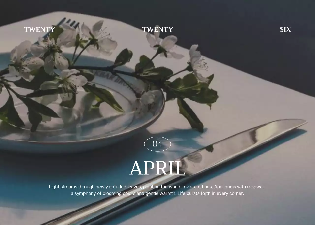 초록 모던 캘린더 달력