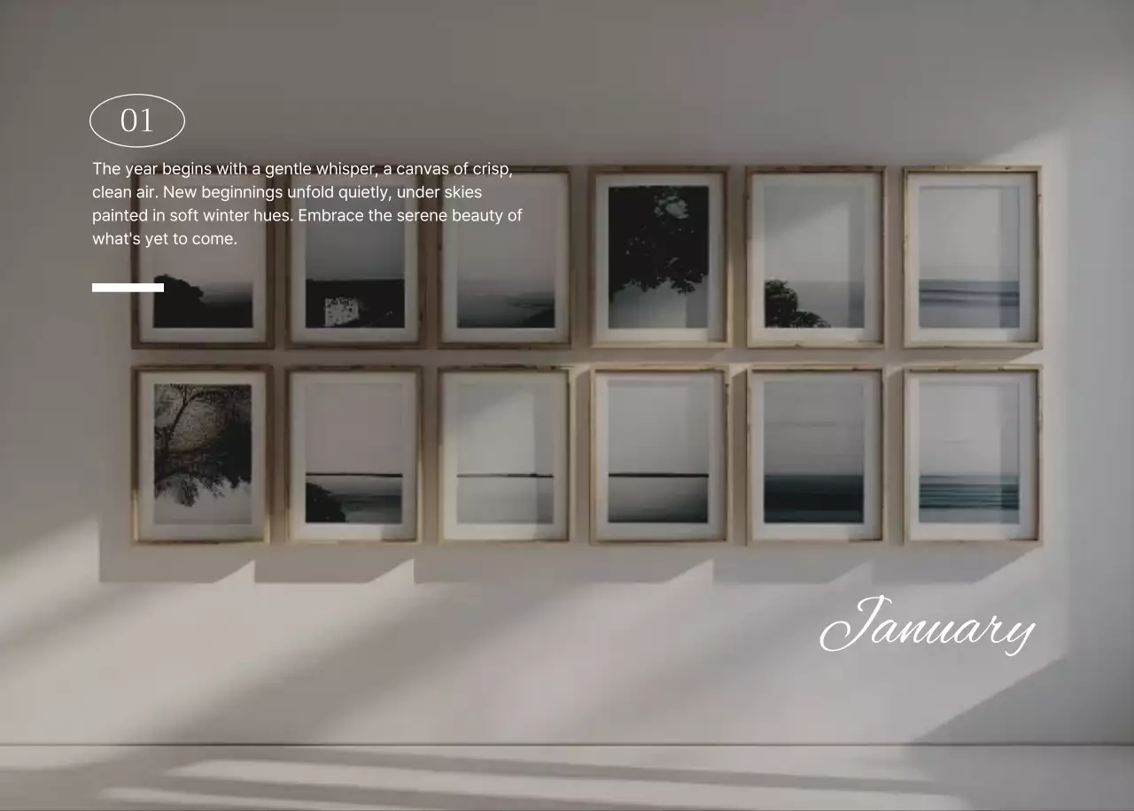 초록 모던 캘린더 달력