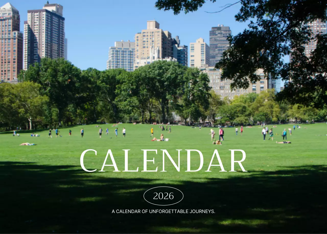 초록 모던 캘린더 달력