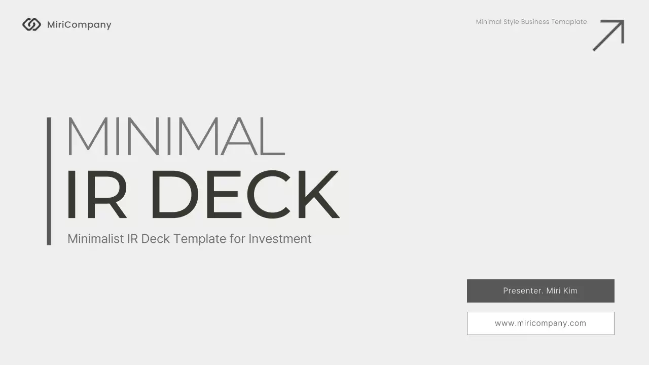 Plano de Negócios Minimalista Cinza
