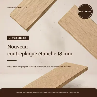 Publicité architecturale simple beige