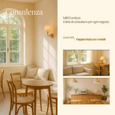 Promozione di consulenza per interni moderni beige