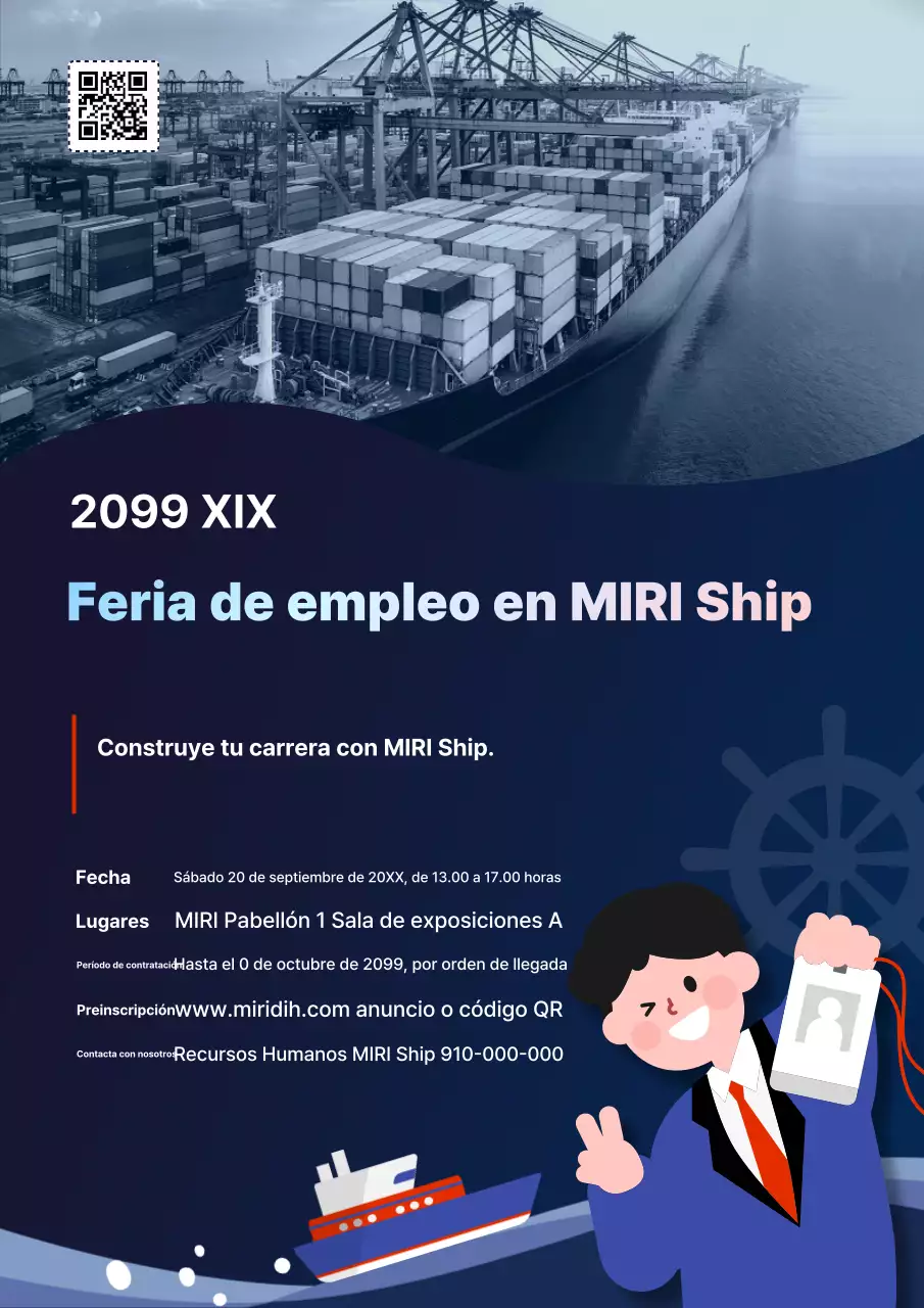 Guía de sesión informativa de reclutamiento de Blue Simple