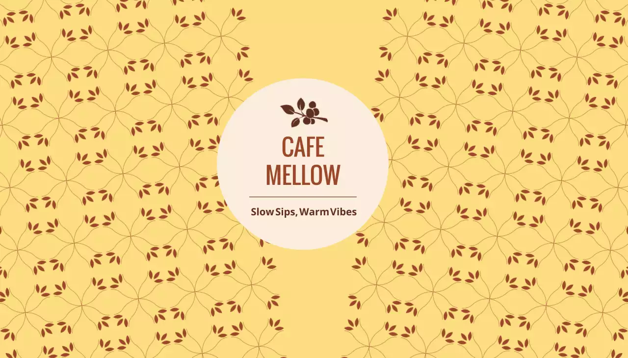 베이지 심플 카페 홍보